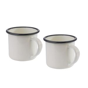 Emaille-Henkelbecher, 350 ml, 2er Set APS 98668 (4004133986688)