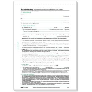 Vordruck Arbeitsvertrag gewerblich/ kaufmännisch RNK Verlag 542-10 (4002871054218)