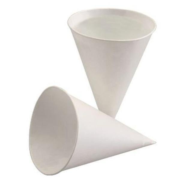 Spitzbecher 120 ml weiß Zuckerrohrpapier 200 Stück PAPSTAR 88618 (4002911886182)
