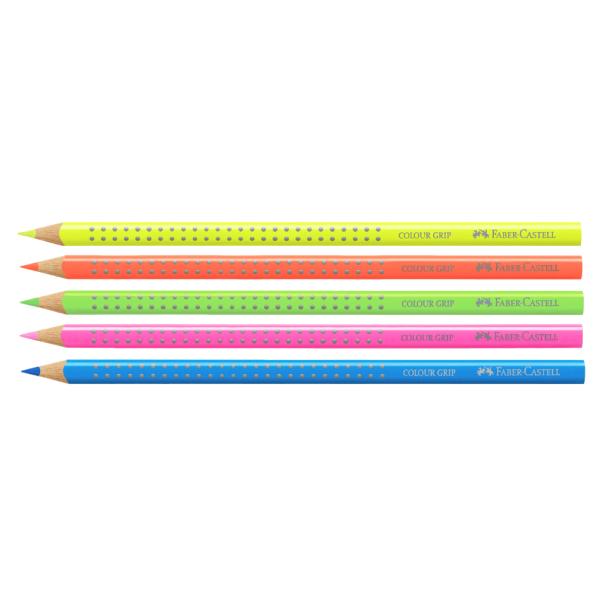 FABER-CASTELL Dreikant-Buntstift Colour GRIP, neonpink Faber-Castell 112414 (4005401124146)
