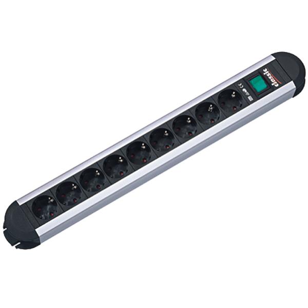 Steckdosenleiste PRIMO CLASSIC ALU, 6-fach mit BACHMANN 330.071 (4016514000661)