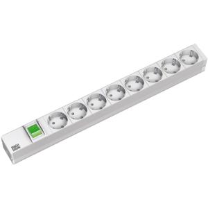 19' Steckdosenleiste, 8-fach, mit Wippschalter BACHMANN 333.400 (4016514014439)