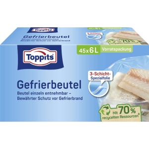 Gefrierbeutel, 25 x 4 Liter, 250 x 340 mm TOPPITS 4008871208071 (4008871208071)