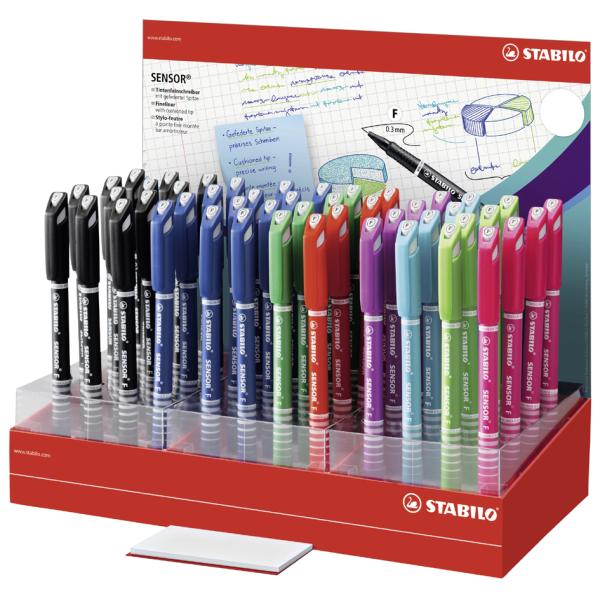 Fineliner SENSOR fein, 48er Display STABILO 189/48-1 (4006381516068)