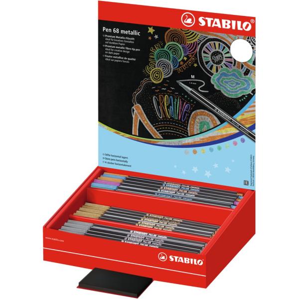 Fasermaler Pen 68 metallic, 60er Display STABILO 68/60-8-1 (4006381530507)