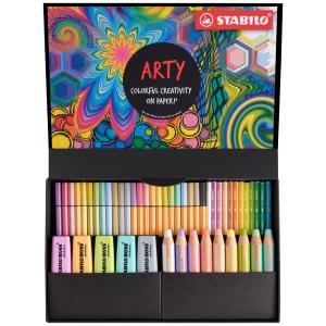 Kreativ-Set 'ARTY' Pastel, 50er Box STABILO 77/6-2-20 (4006381590419)
