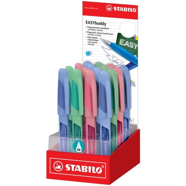 Füllhalter EASYbuddy M, Rechtshänder, 16er Display STABILO 5030/16-15 (4006381607056)