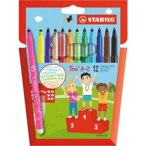 Fasermaler Trio A-Z, 24er Kartonetui STABILO 378/1-24-01 (4006381355681)