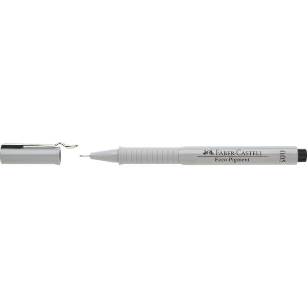FABER-CASTELL Pigmentliner ECCO PIGMENT 0, 1 mm, schwarz Faber-Castell 166199 (4005401661993)