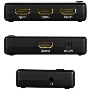 Full HD Small HDMI Switch, 3-fach, schwarz LogiLink HD0042 (4052792062403)