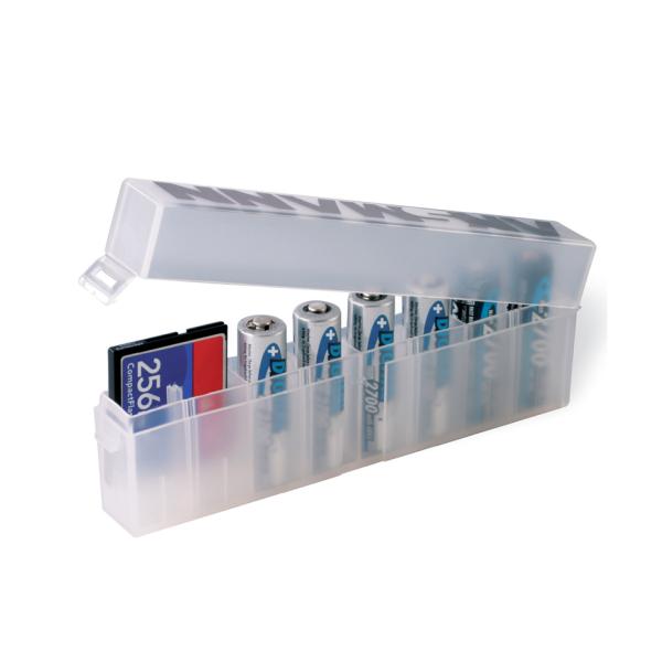 Akkubox 8-fach, Aufbewahrungsbox aus Poly-Propylen ANSMANN 4000033 (4013674000036)