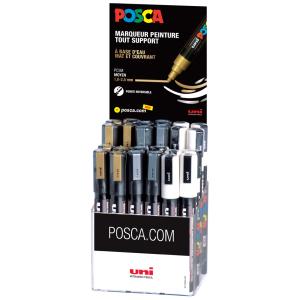 Pigmentmarker PC-5M, 36er Display POSCA PC5MGSW/3D (3296280021782)