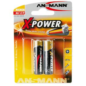 Alkaline Batterie 'X-Power', Mignon AA, 2er Blister ANSMANN 5015613 (4013674003785)