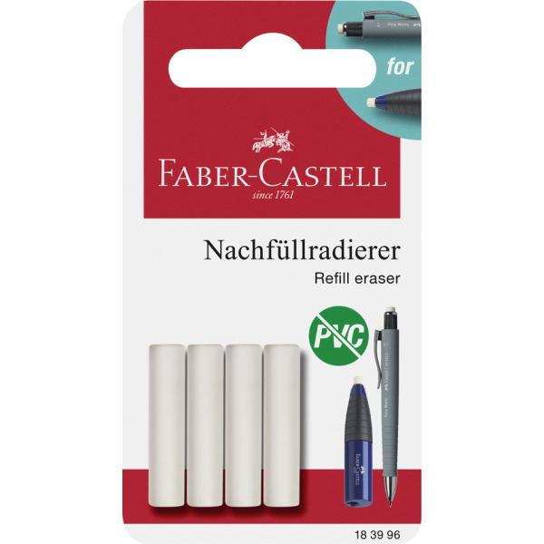 FABER-CASTELL Radierer-Spitzer-Kombination, rot / blau Faber-Castell 184401 (6933256611703)