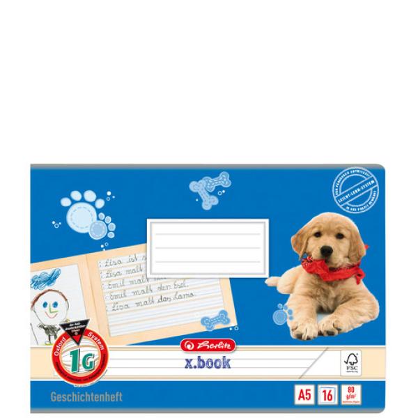 Geschichtenheft x.book, DIN A5 quer, Lineatur 1G herlitz 100050832 (4008110045580)