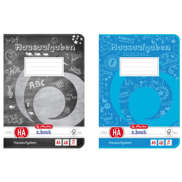 Hausaufgabenheft x.book, DIN A5, 80 g/ qm, 48 Blatt herlitz 300003840 (4008110201504)