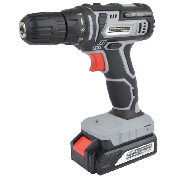 Akku-Bohrschrauber 20V Li-Ionen 2-gang 2 Akkus Brüder Mannesmann M17690 (4003315848271)