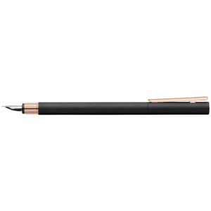 FABER-CASTELL Füllhalter NEO Slim Metall, schwarz/ rose, B Faber-Castell 343103 (9555684631367)