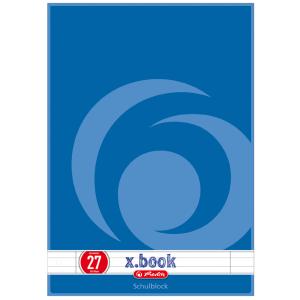 Schulblock x.book, DIN A4, Lineatur 28 / kariert herlitz 400129553 (4008110216287)