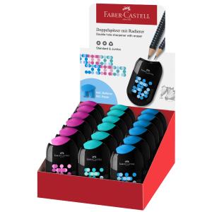 FABER-CASTELL Doppelspitzdose TWO TONE, im Display Faber-Castell 183535 (6933256650504)