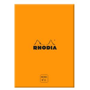 Memoblock No. 11, 85 x 115 mm, liniert, orange RHODIA 194050C (3037921940501)