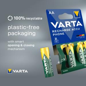 Telefon-Akku 'RECHARGE ACCU Phone', Mignon (AA) VARTA 58399 201 402 (4008496330904)
