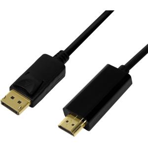 DisplayPort 1.2 - HDMI 1.4 Anschlusskabel, 1, 0 m LogiLink CV0126 (4052792052282)