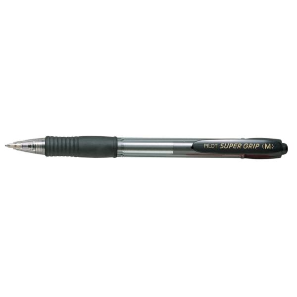 Druckkugelschreiber SUPER GRIP M, schwarz PILOT 154881 (4902505154881)