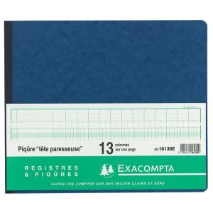 Geschäftsbuch mit kopfleiste, 11 Spalten je Seite EXACOMPTA 16110E (3130632161101)