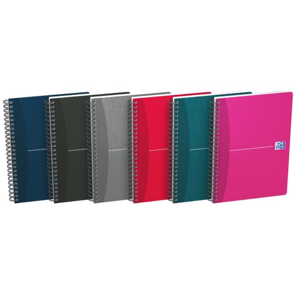 Office Spiralbuch, DIN A5, kariert, 50 Blatt, Karton Oxford 100104869 (3020120022017)
