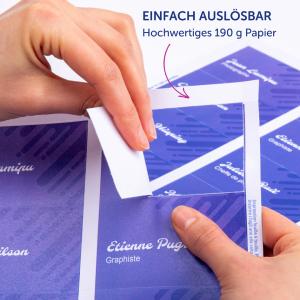 Einsteck-Namensschild, 90 x 60 mm, weiß AVERY L4728-20 (5014702001222)