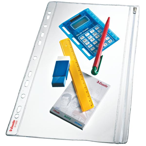 Reißverschlusstasche, PVC, genarbt, 0, 20 mm Esselte 411200 (3034154112002)