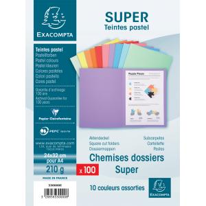 Aktendeckel SUPER 250, DIN A4, elfenbein EXACOMPTA 330025E (3295190104110)