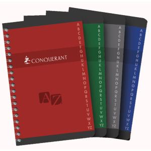 CONQUERANT SEPT Registerbuch - Doppelspirale, 90 x 140 mm 100102794 (3020127050044)