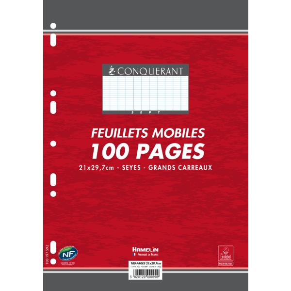 CONQUERANT SEPT Ringbucheinlagen, 210 x 297 mm 100102990 (3020120000909)