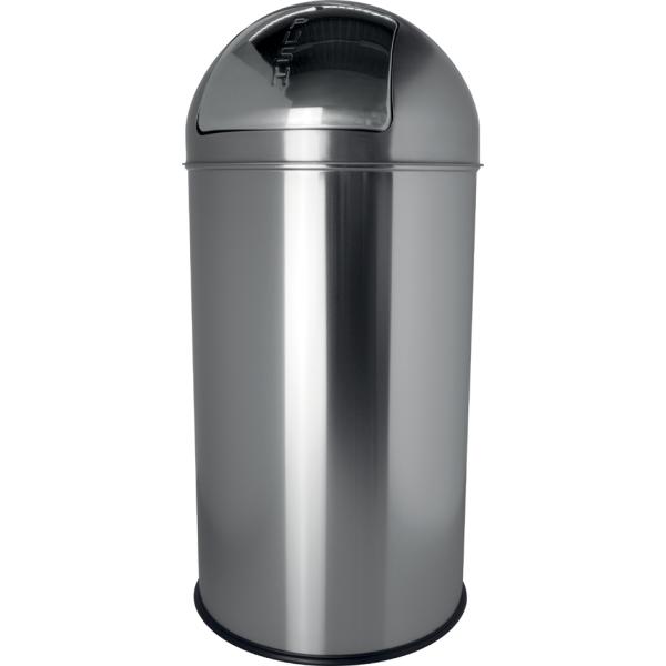 Metall-Abfalleimer 'the dome', 50 Liter, blau helit H2401434 (4012086061581)