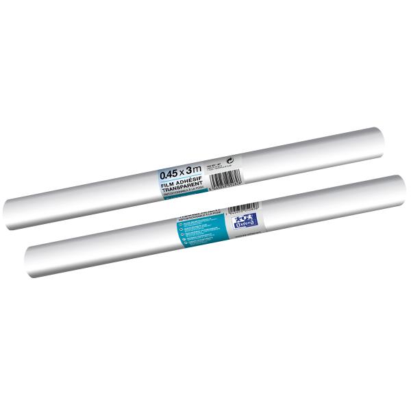 Buchschutzfolie, farblos, selbstklebend, 450 mm x 3 m Oxford 100207197 (3045050052828)