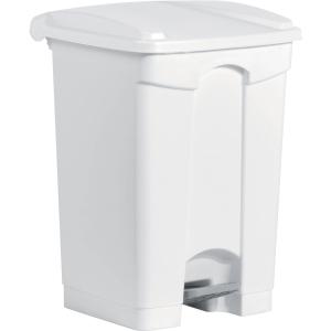 Tret-Abfalleimer 'the step', 45 Liter, weiß/ grün helit H2402151 (4012086080056)