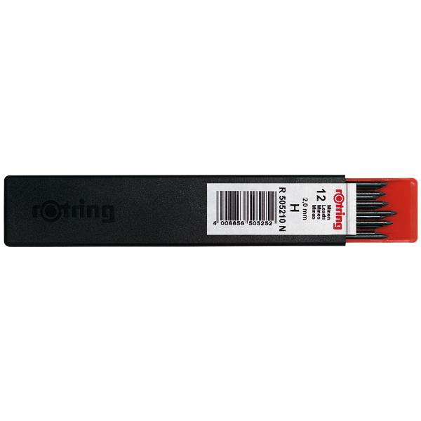 Druckbleistift-Fallminen 2, 0 mm, Härtegrad: HB rotring S0230451 (4006856505238)