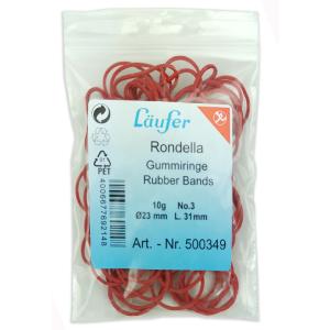 Gummiringe RONDELLA im Beutel, rot, 20 mm, 10 g Läufer 50149 (4006677692148)