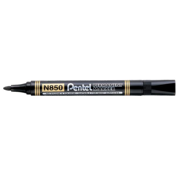 Permanent-Marker N850, schwarz, Rundspitze Pentel N850-AE (4902506071361)