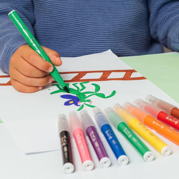 BIC KIDS Fasermaler Visaquarelle, 10er Kartonetui Bic 8289641 (3270220001553)