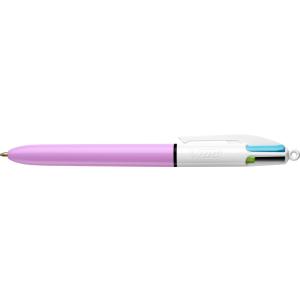 BIC Druckkugelschreiber 4 Colours Fun, hellblau/ weiß Bic 982870 (3086123458253)