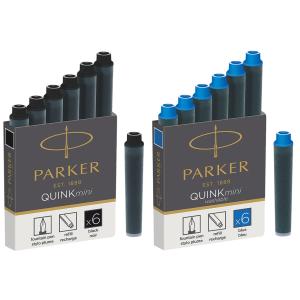 Parker Quinkmini Tintenpatronen Für Füller Blau 6 St. 1950409 (3501179504094)