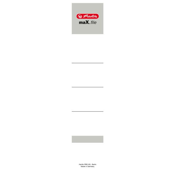 Ordnerrücken-Etikett maX.file, 36 x 190 mm, weiß herlitz 300007321 (4008115966057)