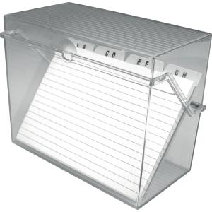 Klein-Karteikasten 'the index', A8 quer, glasklar helit H6214802 (4012086022032)