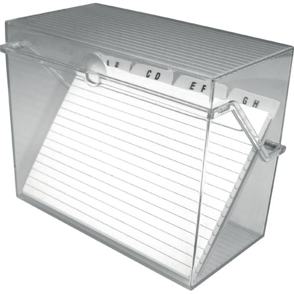 Klein-Karteikasten 'the index', A8 quer, glasklar helit H6214802 (4012086022032)