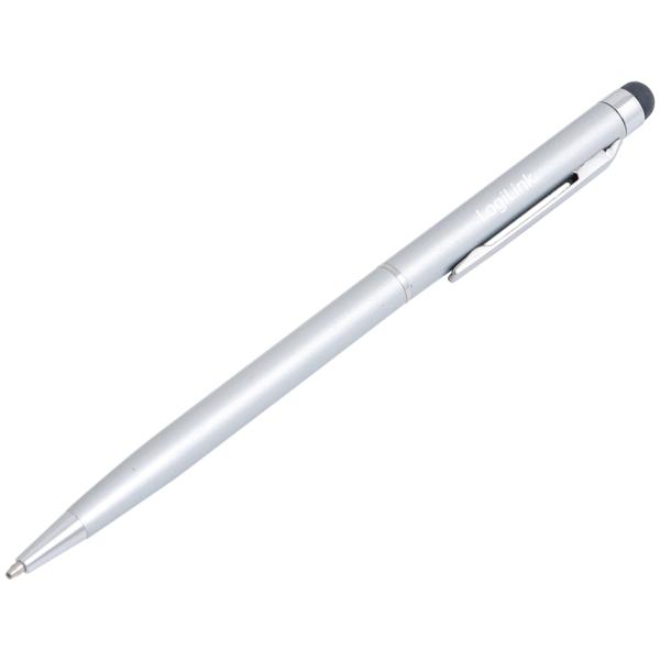 Eingabestift mit Kugelschreiber, silber LogiLink AA0041 (4052792012736)