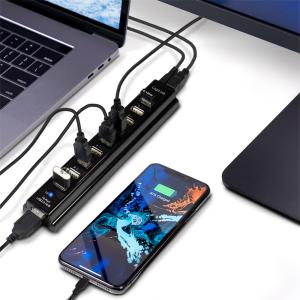 USB 2.0 Hub mit Netzteil, 10-Port, schwarz LogiLink UA0096 (4052792004779)