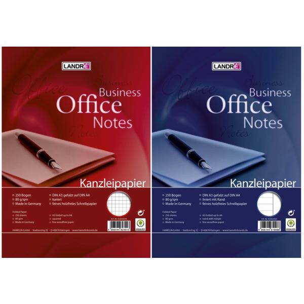 Kanzleipapier, DIN A3/ DIN A4, rautiert, ohne Rand LANDRÉ 100050620 (4006144823020)